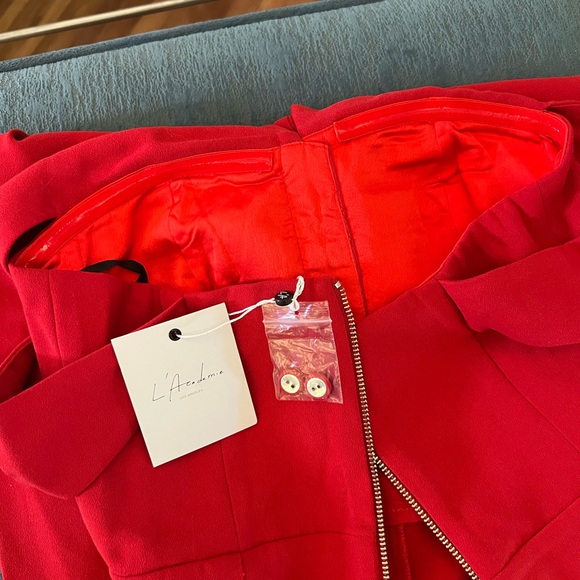 L’Academie Leah Jumpsuit in Red - Picture 11 of 11